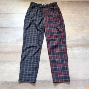 Hollister Pants Women Size S Plaid Skinny Ultra High Rise Work
